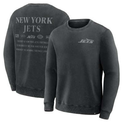 New York Jets Fanatics Black Deep Route Pullover Sweatshirt