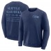 Seattle Seahawks Fanatics Navy Deep Route Pullover Sweatshirt Seattle Seahawks Fanatics Navy Deep Route Pullover Sweatshirt
