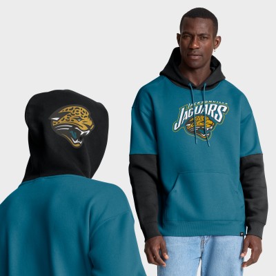 Jacksonville Jaguars Fanatics Teal Helmet Retro Pullover Hoodie