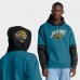 Jacksonville Jaguars Fanatics Teal Helmet Retro Pullover Hoodie