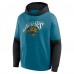 Jacksonville Jaguars Fanatics Teal Helmet Retro Pullover Hoodie
