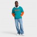 Miami Dolphins Fanatics Aqua Helmet Retro Pullover Hoodie