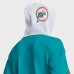 Miami Dolphins Fanatics Aqua Helmet Retro Pullover Hoodie