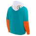 Miami Dolphins Fanatics Aqua Helmet Retro Pullover Hoodie