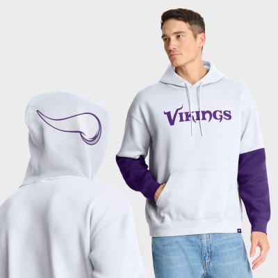Minnesota Vikings Fanatics White Helmet Alt Pullover Hoodie