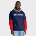 New England Patriots Fanatics Navy Helmet Pullover Hoodie