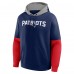New England Patriots Fanatics Navy Helmet Pullover Hoodie