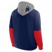 New England Patriots Fanatics Navy Helmet Pullover Hoodie