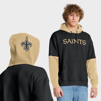 New Orleans Saints Fanatics Black Helmet Pullover Hoodie
