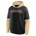 New Orleans Saints Fanatics Black Helmet Pullover Hoodie