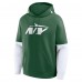 New York Jets Fanatics Green Helmet Pullover Hoodie