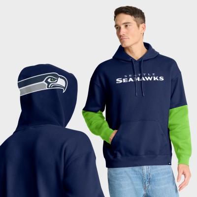 Seattle Seahawks Fanatics College Navy Helmet Pullover Hoodie