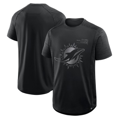 Miami Dolphins Fanatics Black Deceptive Juke T-Shirt