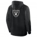 Las Vegas Raiders Fanatics Black Checkdown Pass Full-Zip Hoodie