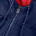 New England Patriots Fanatics Navy Checkdown Pass Full-Zip Hoodie