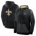Толстовка на молнии New Orleans Saints Fanatics Black Checkdown Pass