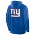 New York Giants Fanatics Royal Checkdown Pass Full-Zip Hoodie