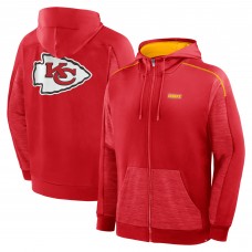 Kansas City Chiefs Fanatics Red Checkdown Pass Full-Zip Hoodie
