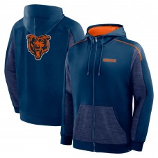 Толстовка на молнии Chicago Bears Fanatics Navy Checkdown Pass Толстовка на молнии Chicago Bears Fanatics Navy Checkdown Pass
