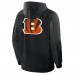 Cincinnati Bengals Fanatics Black Checkdown Pass Full-Zip Hoodie
