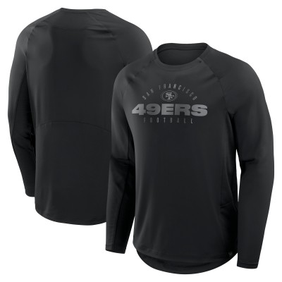 San Francisco 49ers Fanatics Black Coverage Scheme Long Sleeve T-Shirt