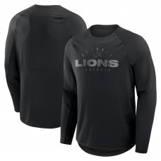 Футболка с длинным рукавом Detroit Lions Fanatics Black Coverage Scheme