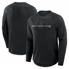 Футболка с длинным рукавом Dallas Cowboys Fanatics Black Coverage Scheme