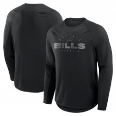 Футболка с длинным рукавом Buffalo Bills Fanatics Black Coverage Scheme Футболка с длинным рукавом Buffalo Bills Fanatics Black Coverage Scheme