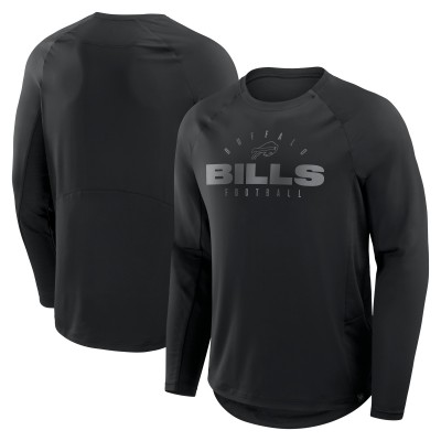 Футболка с длинным рукавом Buffalo Bills Fanatics Black Coverage Scheme