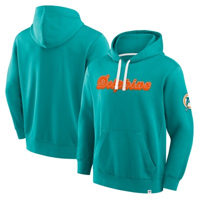 Miami Dolphins Fanatics Aqua New Horizons Heritage Pullover Hoodie