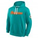Miami Dolphins Fanatics Aqua New Horizons Heritage Pullover Hoodie