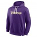 Minnesota Vikings Fanatics Purple New Horizons Heritage Pullover Hoodie