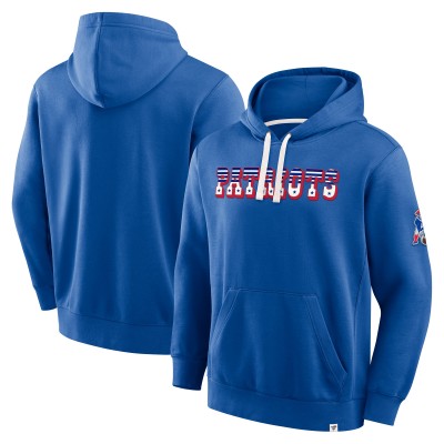 New England Patriots Fanatics Royal New Horizons Heritage Pullover Hoodie