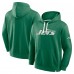 New York Jets Fanatics Kelly Green New Horizons Heritage Pullover Hoodie New York Jets Fanatics Kelly Green New Horizons Heritage Pullover Hoodie