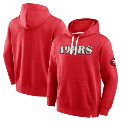 San Francisco 49ers Fanatics Scarlet New Horizons Heritage Pullover Hoodie