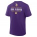 Minnesota Vikings Fanatics Purple Passing Pocket Legacy T-Shirt
