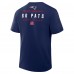 New England Patriots Fanatics Navy Passing Pocket Legacy T-Shirt