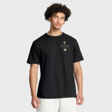 Футболка New Orleans Saints Fanatics Black Passing Pocket Legacy