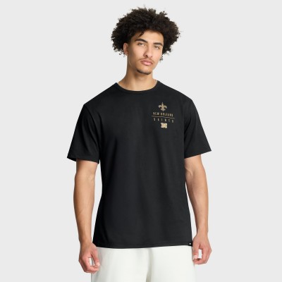 Футболка New Orleans Saints Fanatics Black Passing Pocket Legacy