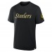Pittsburgh Steelers Fanatics Black Elevated Classic Legacy T-Shirt