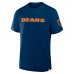 Футболка Chicago Bears Fanatics Navy Elevated Classic Legacy