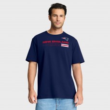 New England Patriots Fanatics Navy Chop Block Legacy T-Shirt