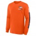 Футболка с длинным рукавом Denver Broncos Fanatics Orange Clock Management Legacy