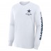 Футболка с длинным рукавом Dallas Cowboys Fanatics White Clock Management Legacy