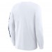 Футболка с длинным рукавом Dallas Cowboys Fanatics White Clock Management Legacy