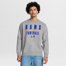 Los Angeles Rams Fanatics Powerful Throw Legacy Pullover Sweatshirt - Heather Gray Los Angeles Rams Fanatics Powerful Throw Legacy Pullover Sweatshirt - Heather Gray