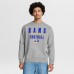 Los Angeles Rams Fanatics Powerful Throw Legacy Pullover Sweatshirt - Heather Gray