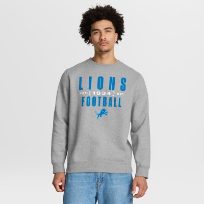 Кофта Detroit Lions Fanatics Heather Gray Powerful Throw Legacy