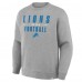 Кофта Detroit Lions Fanatics Heather Gray Powerful Throw Legacy