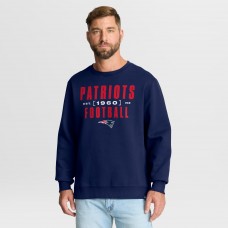 New England Patriots Fanatics Navy Powerful Throw Legacy Pullover Sweatshirt